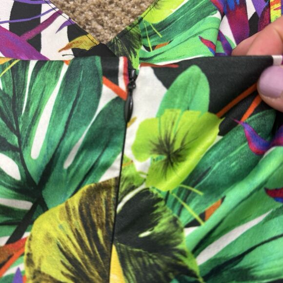 Milly “Liz” Tropical Print Sleeveless Dress Sz 10 $365 Retail EUC - Picture 9 of 11